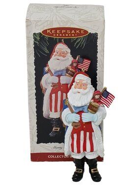 Hallmark Keepsake Ornament Patriotic Santa 1996 Collectors Ed W/Box #GS-8